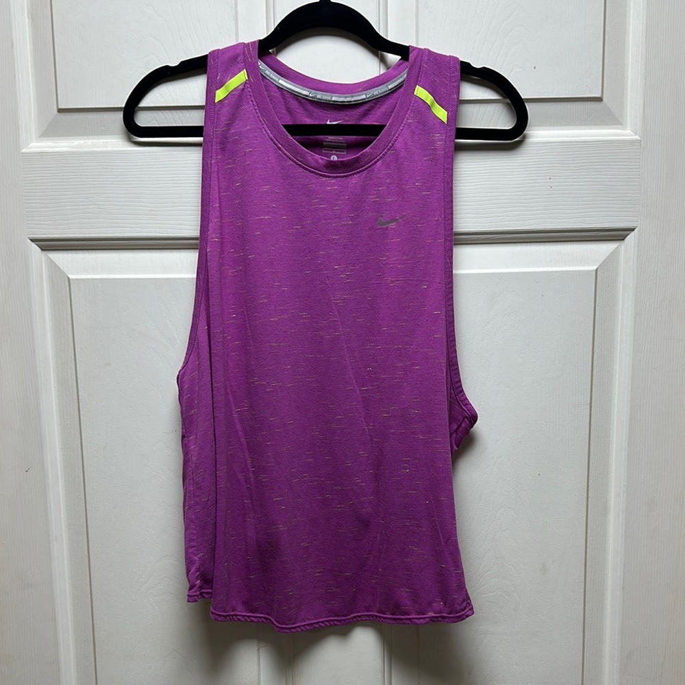 Nike Purple Muscle Tee Sleeveless Cut Out
